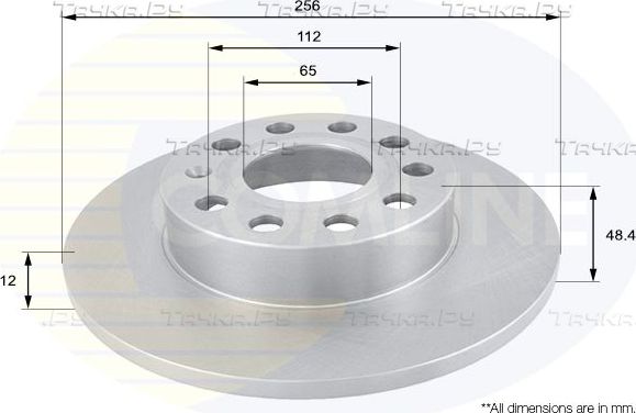 Тормозной диск Comline COATED. Артикул ADC1448