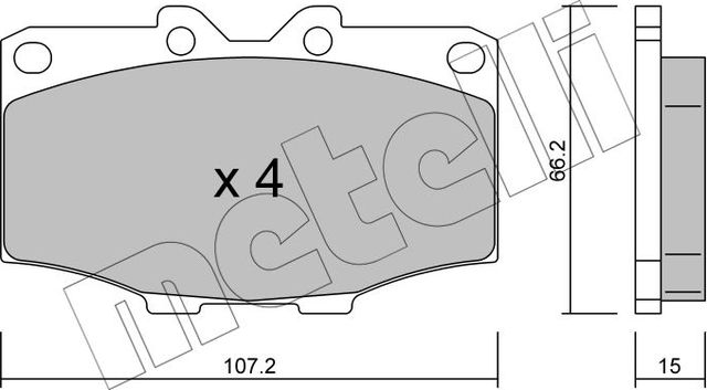 Тормозные колодки Metelli. Артикул 22-0109-0