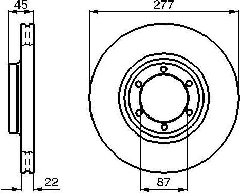 Тормозной диск Bosch. Артикул 0 986 478 635