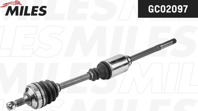Полуось (привод в сборе, приводной вал) Miles правая для Peugeot 406 I 1995-2004. Артикул GC02097