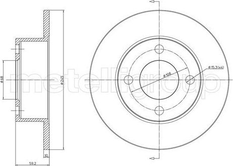 Тормозной диск Trusting. Артикул DF134