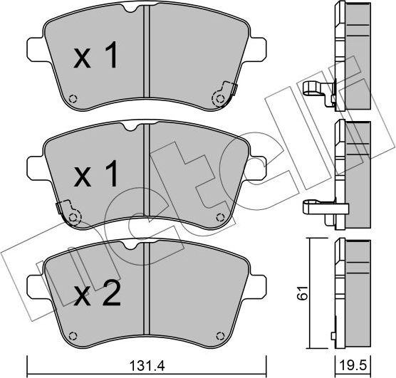 Тормозные колодки Metelli. Артикул 22-0913-0
