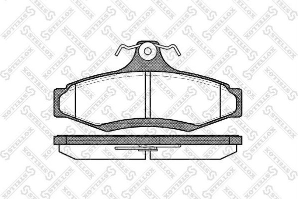 Тормозные колодки Stellox задние для Daewoo Nubira I 1997-2000. Артикул 657 010B-SX