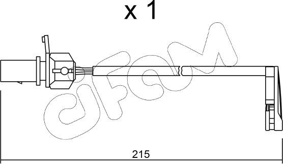 Датчик износа тормозных колодок  Metelli. Артикул SU.291