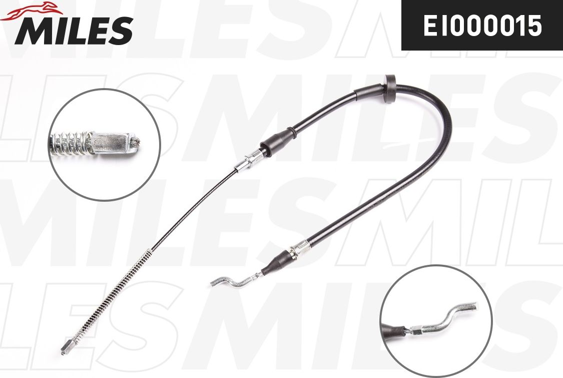 Трос ручника (тросик ручного тормоза) Miles. Артикул EI000015