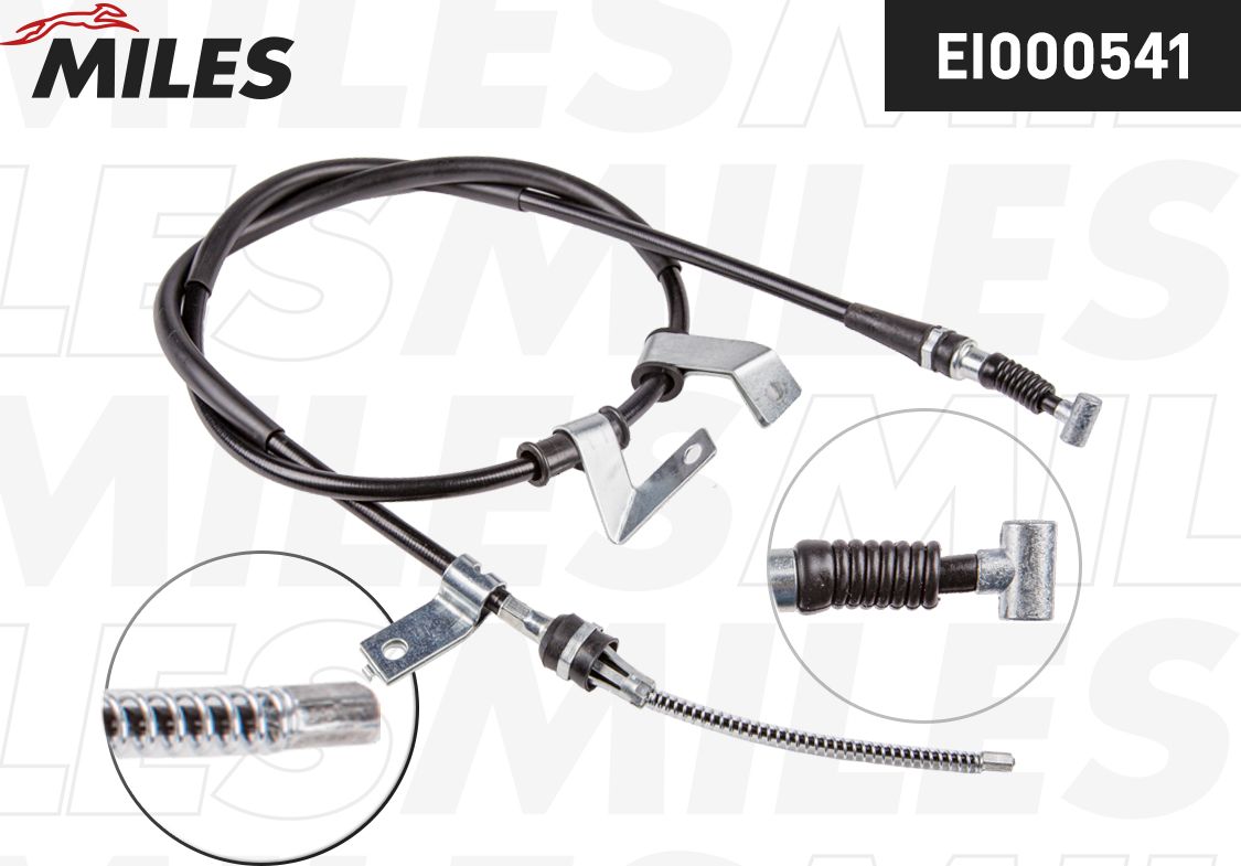 Трос ручника (тросик ручного тормоза) Miles. Артикул EI000541