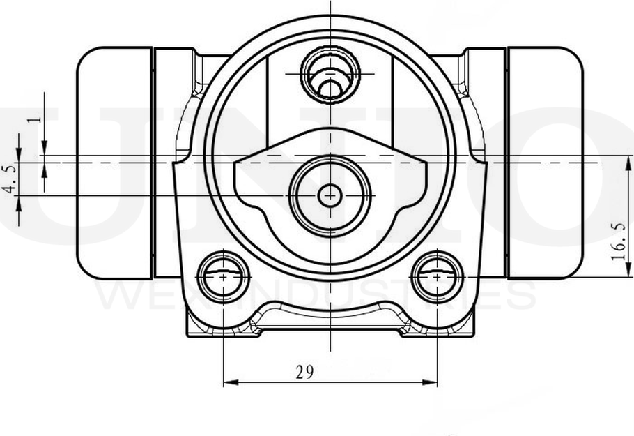 Цилиндр тормозной рабочий (Unio). Артикул BRC-20559