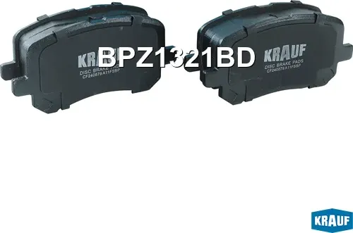 Колодки тормозные дисковые (Krauf). Артикул BPZ1321BD
