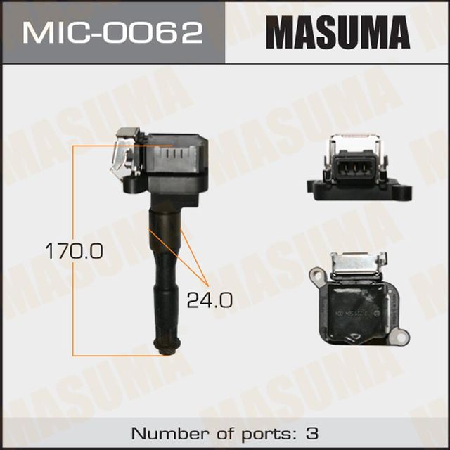 Катушка зажигания Masuma. Артикул MIC-0062