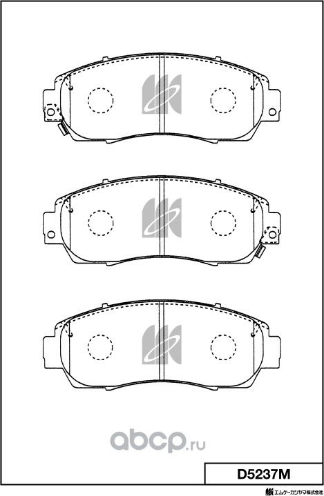 Колодки тормозные HONDA CR-V 12- передн. (MK Kashiyama) MK Kashiyama. Артикул D5237M