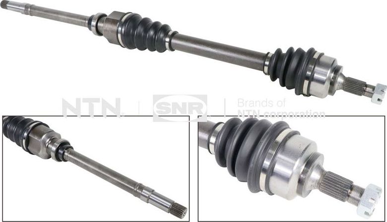 Полуось (привод в сборе, приводной вал) NTN / SNR. Артикул DK59.007