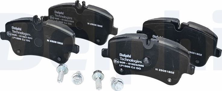 Тормозные колодки Delphi (Low-Metallic). Артикул LP1696