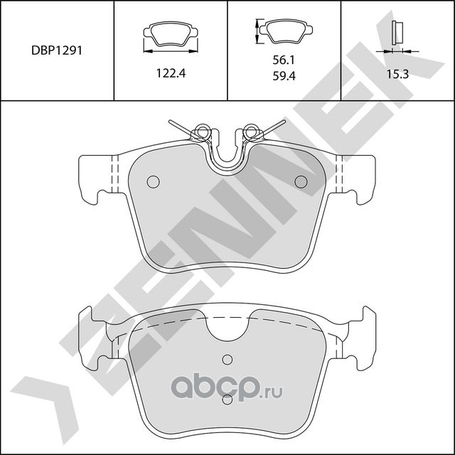 Колодки тормозные задние XC90 14>, JAGUAR F-PACE 16>, DISCOVERY SPORT 14 (Zennek). Артикул DBP1291