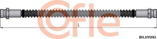 Тормозной шланг Cofle. Артикул 92.BH.HY043