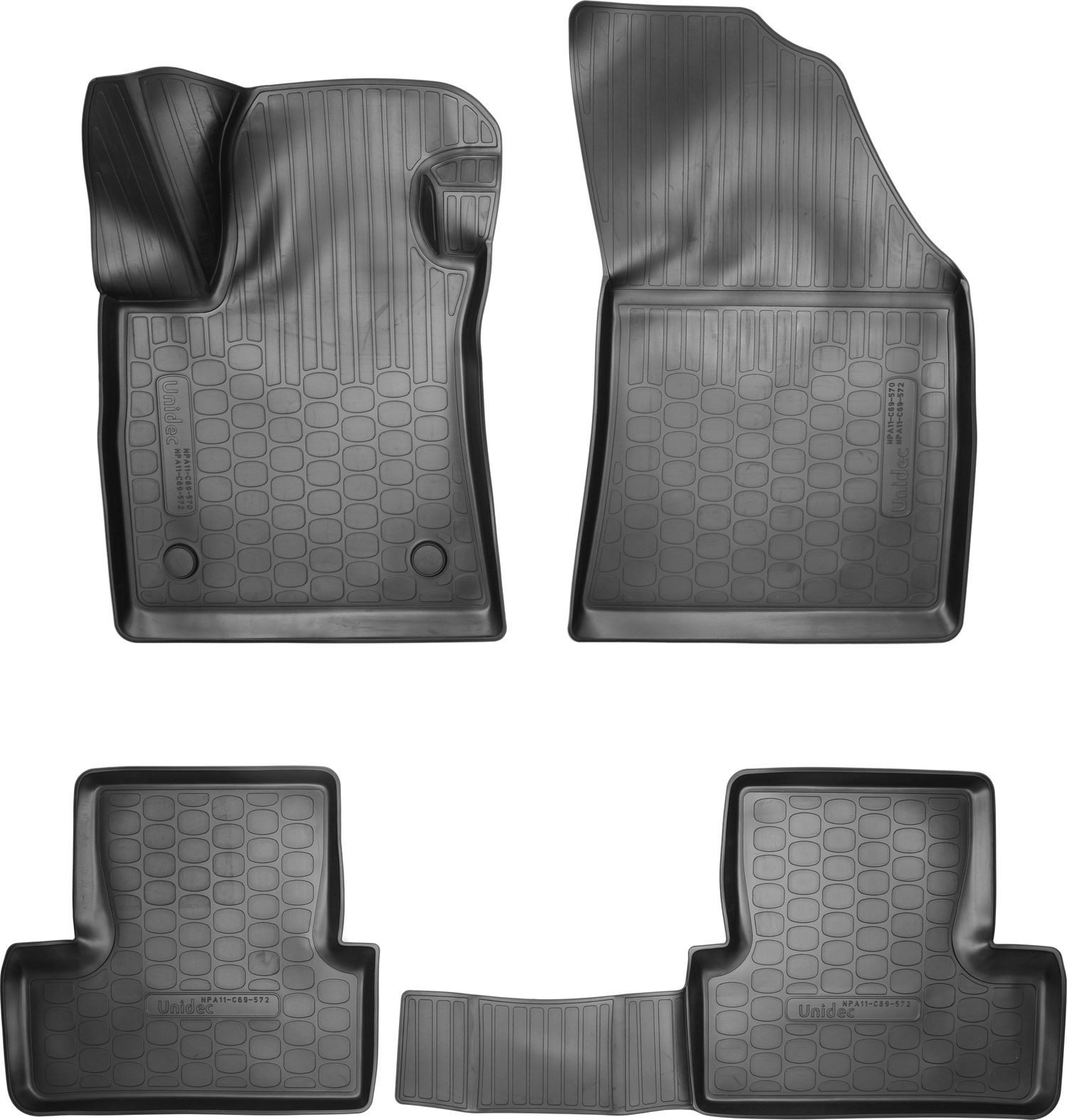 Коврики 3D Норпласт для салона Renault Megane IV хэтчбек 2016-2026. Артикул NPA11-C69-572