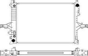 Радиатор охлаждения двигателя Sakura. Артикул 3482-1001