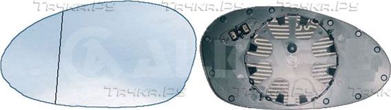Зеркальное стекло бокового зеркала Alkar левое для BMW 1 I (E81/E82/E87/E88) 2004-2010. Артикул 6411843