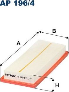 Воздушный фильтр Filtron для Opel Grandland X I 2018-2026. Артикул AP 196/4