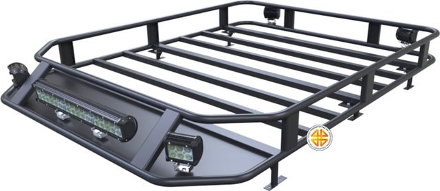 Багажник экспедиционный Podgotoffka 1900х1100х120 мм со стальной площадкой и креплением в штатные места для Great Wall Hover H3. Артикул PGT-B.88.02