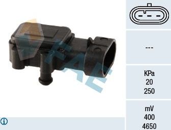 Датчик абсолютного давления (ДАД, MAP) FAE для Renault Megane I 1999-2002. Артикул 15023