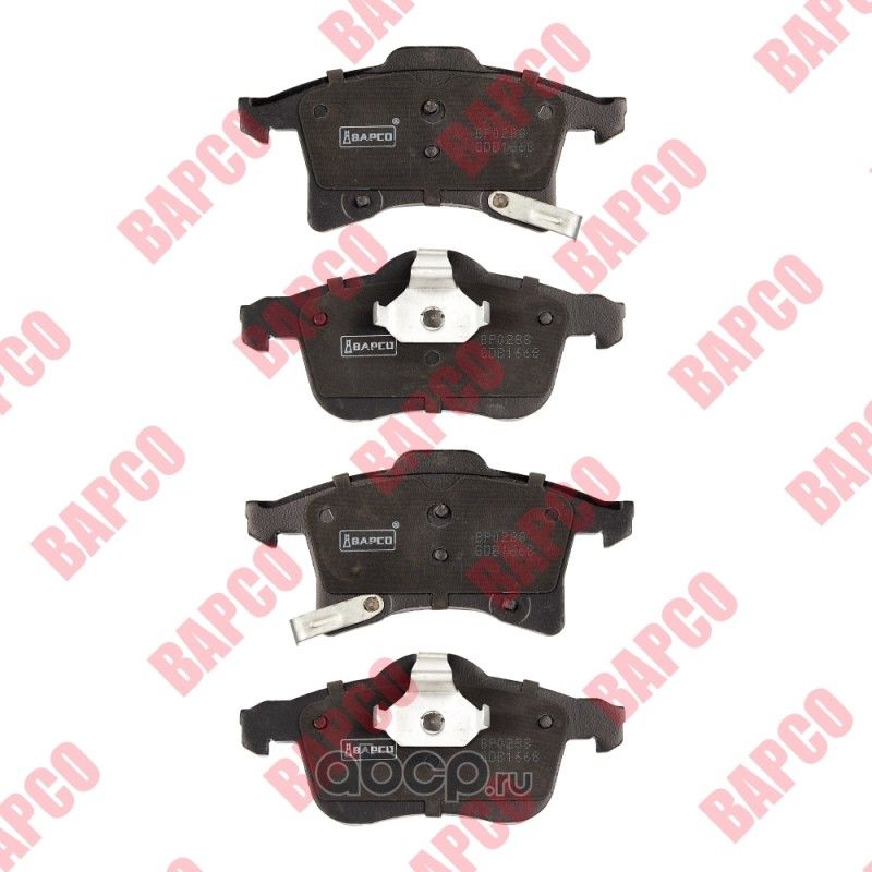 Колодки тормозные дисковые пер. GM ASTRA CLASSIC Wagon 1.6/1.7 CORSA C (Bapco). Артикул BP0288