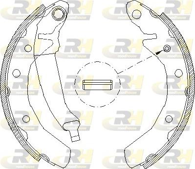 Тормозные колодки RoadHouse задние для Chevrolet Spark III 2010-2016. Артикул 4086.00
