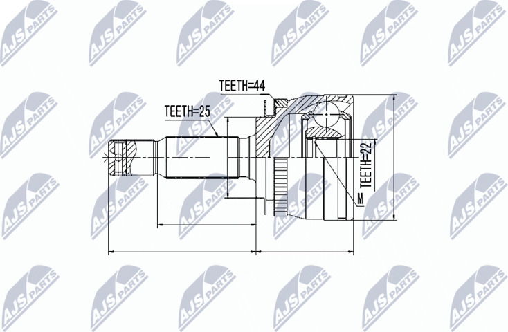 Шрус внутренний (граната) NTY. Артикул NPZ-KA-312