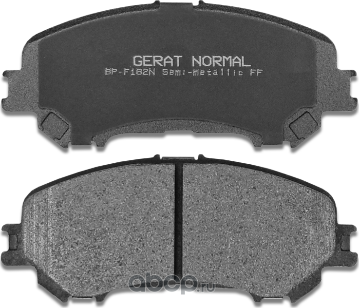 Тормозные колодки Gerat BP-F182N (передние) Normal Gerat. Артикул BPF182N