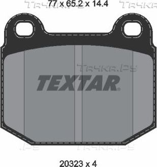 Тормозные колодки Textar. Артикул 2032306
