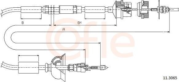 Трос сцепления Cofle. Артикул 11.3065