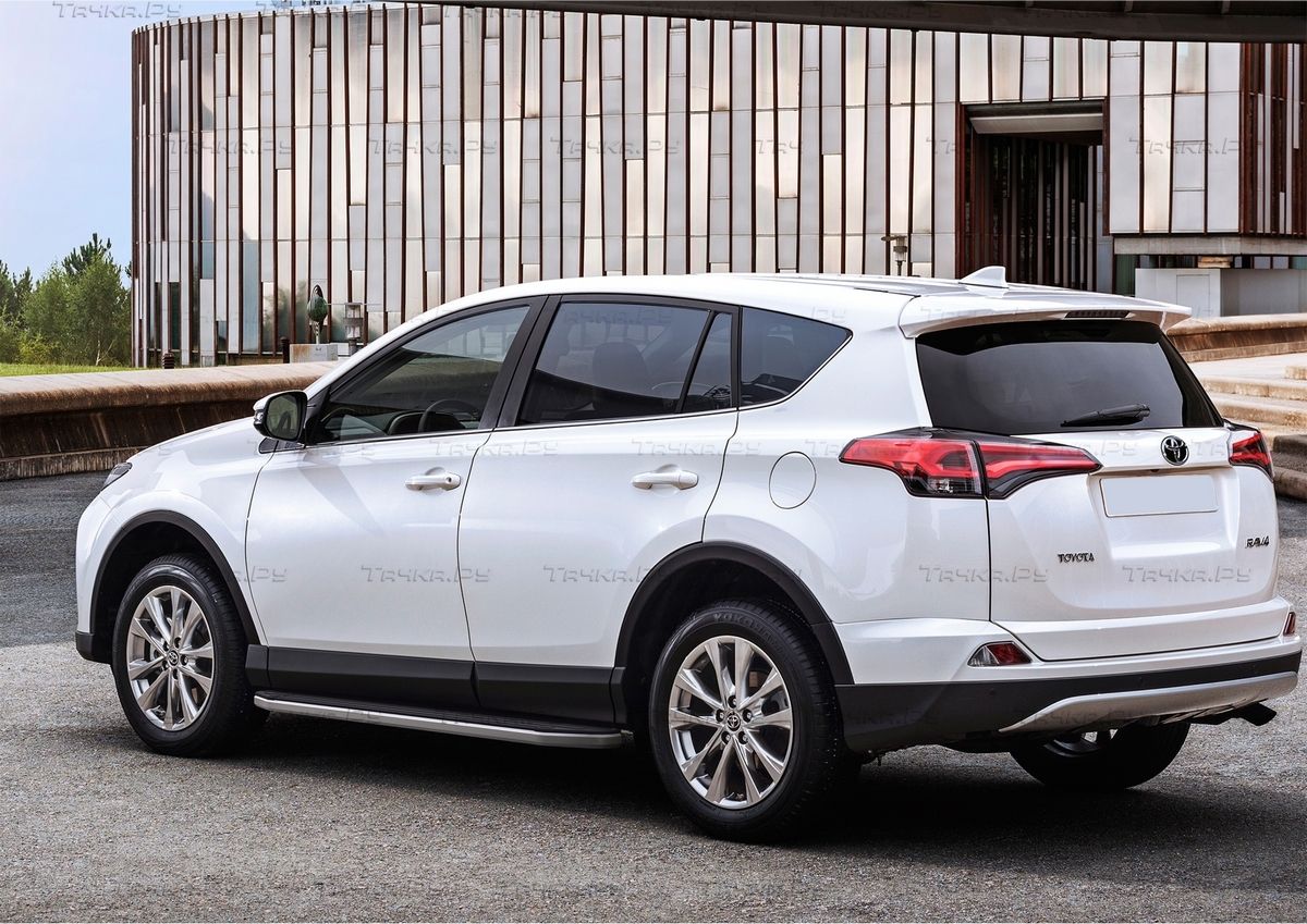 Пороги алюминиевые Rival Premium для Toyota Rav4 CA40 2012-2015. Артикул A173ALP.5705.1