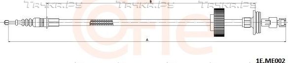 Трос ручника (тросик ручного тормоза) Cofle. Артикул 92.1E.ME002