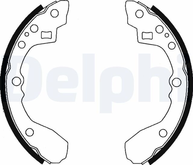 Тормозные колодки Delphi задние для Kia Sephia I 1993-1996. Артикул LS1824