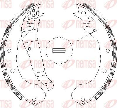 Тормозные колодки Remsa. Артикул 4090.00