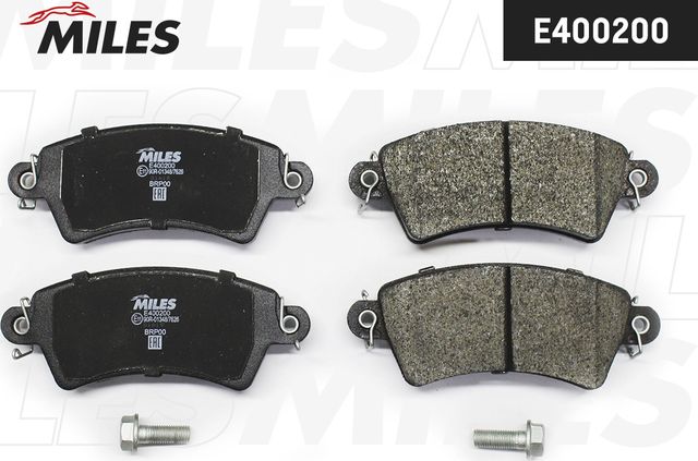 Тормозные колодки Miles (Low-Metallic). Артикул E400200