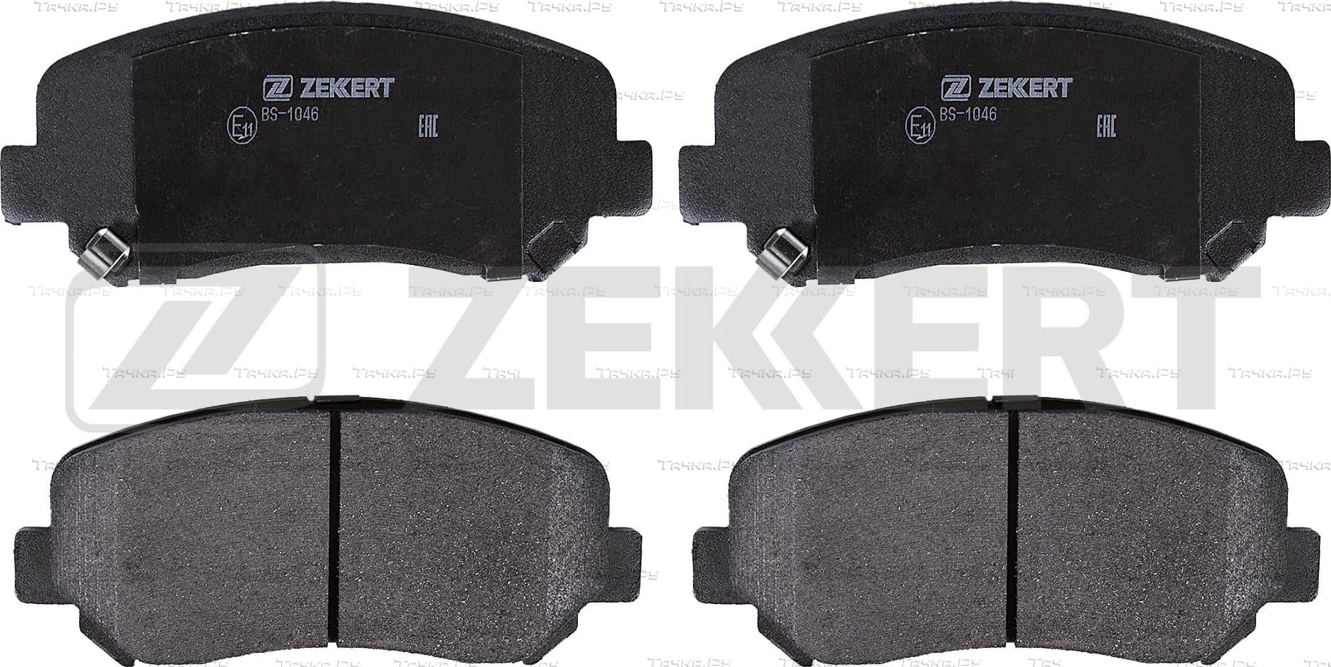 Тормозные колодки Zekkert передние для Hyundai i20 II 2014-2026. Артикул BS-1046