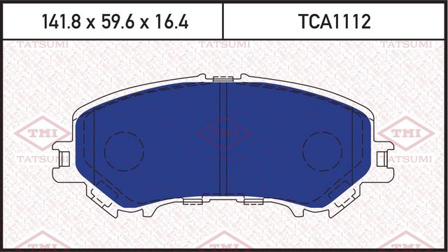Колодки тормозные NISSAN X-TRAIL 13- перед. (Tatsumi). Артикул TCA1112