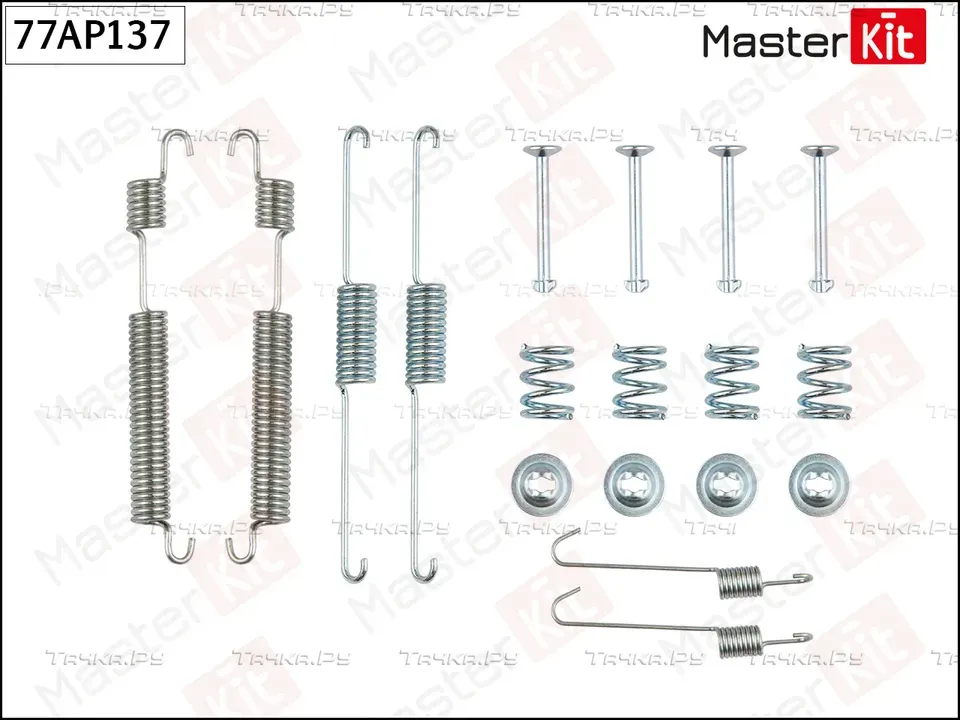 Комплект HYUNDAI Accent (99-06) монтажный колодок тормозных задних барабанных MA (Master KIT). Артикул 77AP137