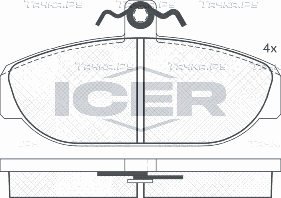 Тормозные колодки Icer для Volvo 780 1986-1990. Артикул 181014