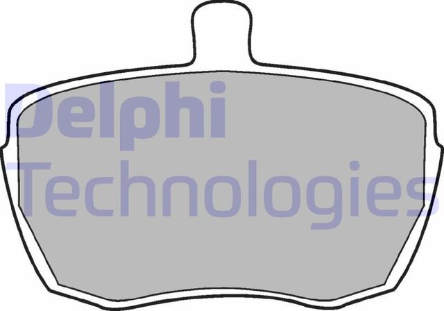 Тормозные колодки Delphi (Low-Metallic) передние для LTI TX I 1997-2002. Артикул LP41