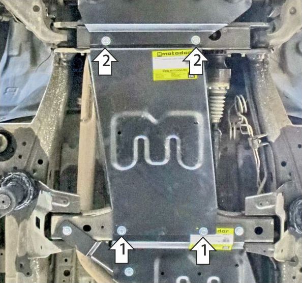 Защита Мотодор для КПП Great Wall Poer 2021-2026. Артикул 73115