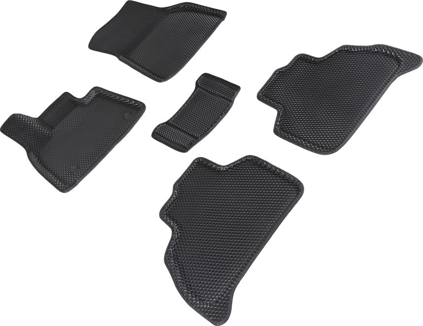 Коврики Seintex 3D EVA ромб для салона BMW X5 G05 2018-2026 ЧЕРНЫЕ. Артикул 95389