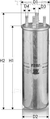 Топливный фильтр  Tecneco Filters. Артикул GS10222