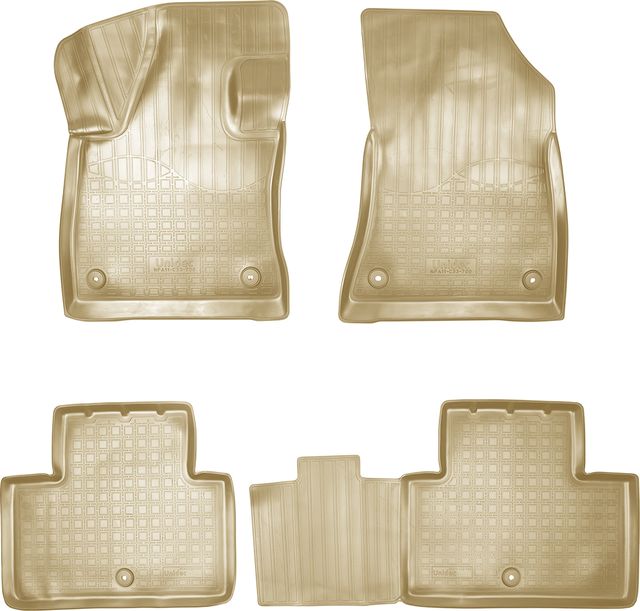 Коврики 3D Норпласт для салона Infiniti QX50 2013-2026 БЕЖЕВЫЕ. Артикул NPA11-C33-700-B