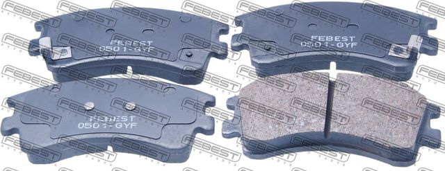 Тормозные колодки Febest. Артикул 0501-GYF