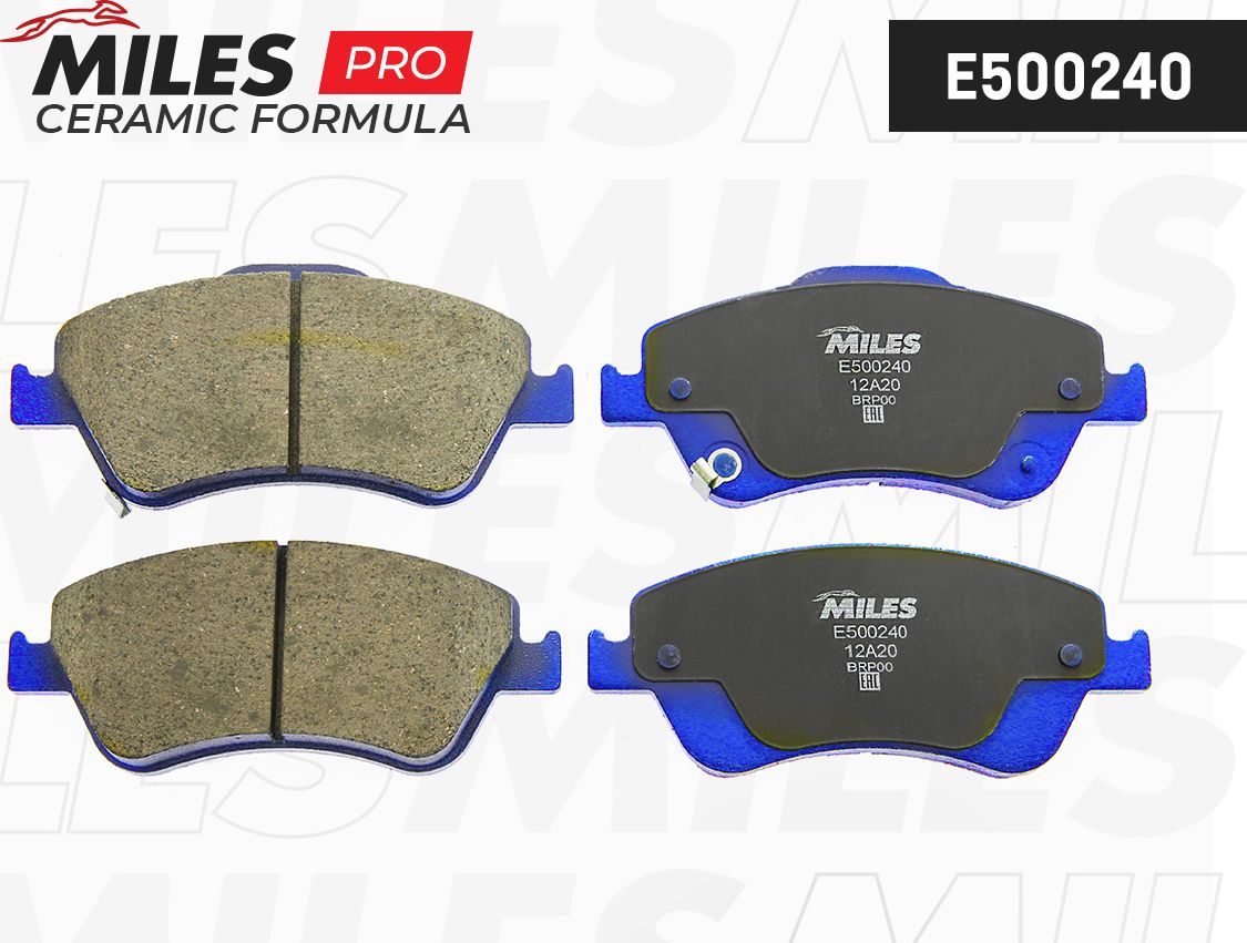 Тормозные колодки Miles (Керамика). Артикул E500240