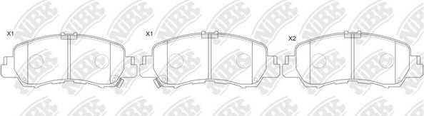 Тормозные колодки NiBK. Артикул PN3816