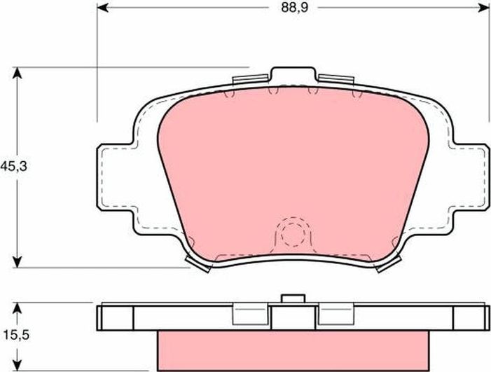 Тормозные колодки TRW. Артикул GDB1060