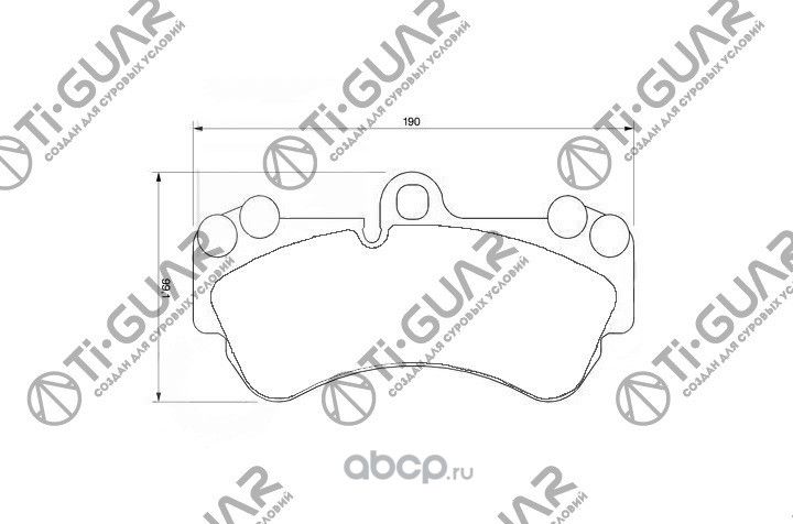 Тормозные колодки (TI-Guar). Артикул TG1547C
