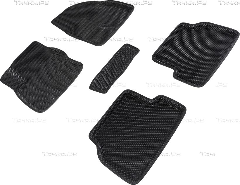 Коврики Seintex 3D EVA ромб для салона Ford Focus II 2005-2011 ЧЕРНЫЕ. Артикул 95232